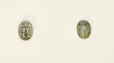 Scarab: Wish Formula, Egypt, New Kingdom, Dynasties 18-20 (about 1550-1069 BCE). Creator: Unknown