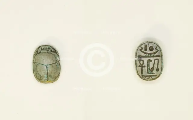 Scarab: Wish Formula, Egypt, New Kingdom, Dynasties 18-20 (about 1550-1069 BCE). Creator: Unknown.