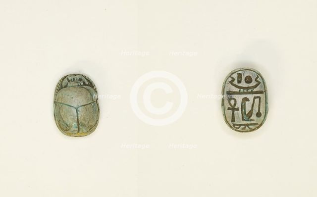 Scarab: Wish Formula, Egypt, New Kingdom, Dynasties 18-20 (about 1550-1069 BCE). Creator: Unknown.