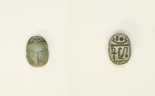 Scarab: Wish Formula, Egypt, New Kingdom, Dynasties 18-20 (about 1550-1069 BCE). Creator: Unknown