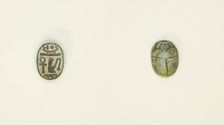 Scarab: Wish Formula, Egypt, New Kingdom, Dynasties 18-20 (about 1550-1069 BCE). Creator: Unknown