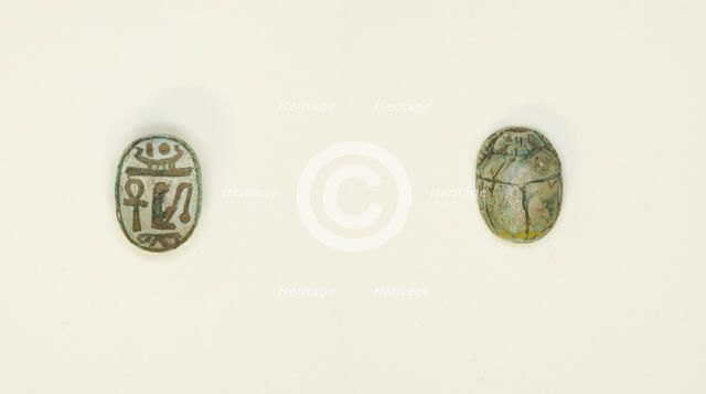 Scarab: Wish Formula, Egypt, New Kingdom, Dynasties 18-20 (about 1550-1069 BCE). Creator: Unknown.
