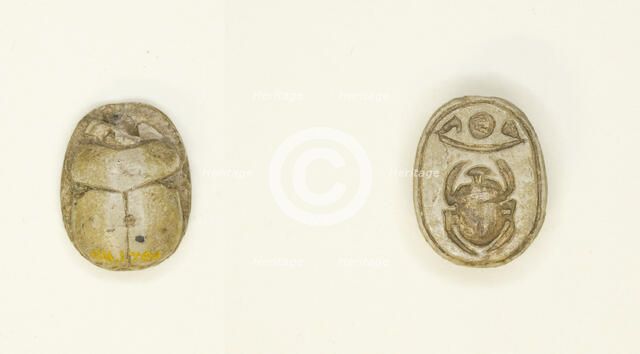 Scarab: Wish Formula, Egypt, New Kingdom, Dynasties 18-20 (about 1550-1069 BCE). Creator: Unknown.