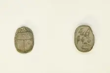 Scarab: Wish Formula, Egypt, New Kingdom-Late Period, Dynasties 18-26 (about 1550-525 BCE). Creator: Unknown