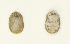 Scarab: Wish Formula, Egypt, New Kingdom-Late Period, Dynasties 18-26 (about 1550-525 BCE). Creator: Unknown
