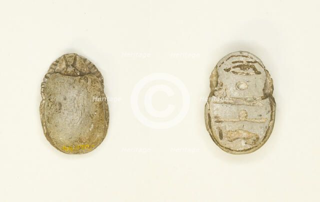 Scarab: Wish Formula, Egypt, New Kingdom-Late Period, Dynasties 18-26 (about 1550-525 BCE). Creator: Unknown.