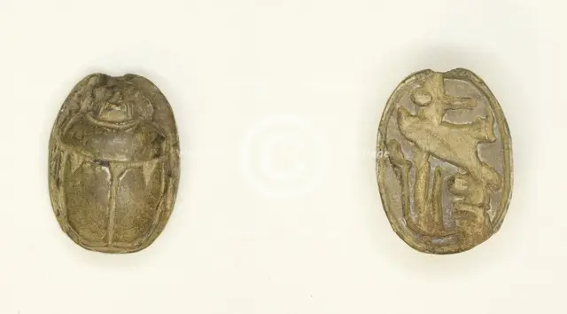 Scarab: Wish Formula, Egypt, New Kingdom-Late Period, Dynasties 19-26 (about 1295-525 BCE). Creator: Unknown.