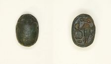Scarab: Wish Formula, Egypt, New Kingdom-Late Period, Dynasties 19-26 (about 1295-525 BCE). Creator: Unknown