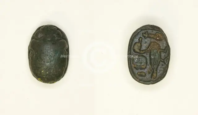 Scarab: Wish Formula, Egypt, New Kingdom-Late Period, Dynasties 19-26 (about 1295-525 BCE). Creator: Unknown.