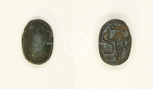 Scarab: Wish Formula, Egypt, New Kingdom-Late Period, Dynasties 19-26 (about 1295-525 BCE). Creator: Unknown.