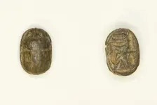 Scarab: Wish Formula, Egypt, New Kingdom-Late Period, Dynasties 19-26 (about 1295-525 BCE). Creator: Unknown