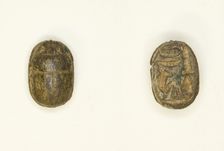 Scarab: Wish Formula, Egypt, New Kingdom-Late Period, Dynasties 19-26 (about 1295-525 BCE). Creator: Unknown