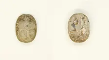 Scarab: Wish Formula (?), Egypt, New Kingdom-Late Period, Dynasties 19-26 (about 1295-525 BCE). Creator: Unknown