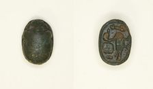 Scarab: Wish Formula, Egypt, New Kingdom-Late Period, Dynasties 19-26 (about 1295-525 BCE). Creator: Unknown