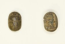 Scarab: Wish Formula, Egypt, New Kingdom-Late Period, Dynasties 19-26 (about 1295-525 BCE). Creator: Unknown