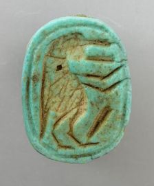 Scarab With Depiction of the Hippo Goddess Taweret, Egypt, probably 18th - 20th Dynasty 1569 - 108.. Creator: Unknown