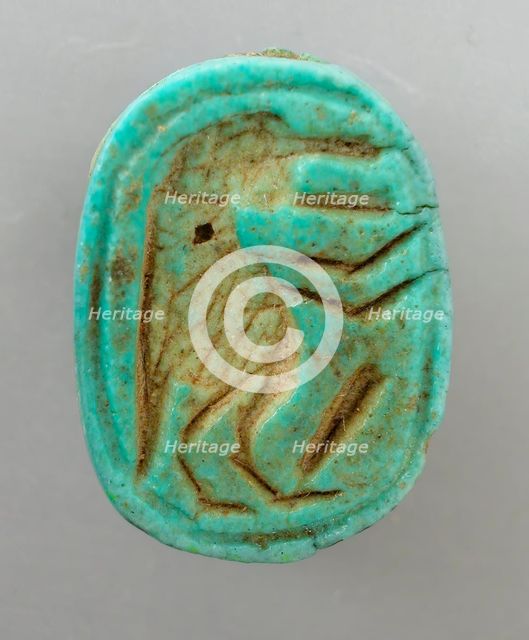 Scarab With Depiction of the Hippo Goddess Taweret, Egypt, probably 18th - 20th Dynasty 1569 - 108.. Creator: Unknown.