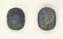 Scarab with Hieroglyphs, Egypt, Third Intermediate Period-Late Period, Dynasty 21-26 (abt 1069... Creator: Unknown