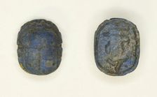 Scarab with Hieroglyphs, Egypt, Third Intermediate Period-Late Period, Dynasty 21-26 (abt 1069... Creator: Unknown