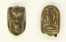 Scaraboid: Calf (?), Egypt, New Kingdom, Dynasties 18-20 (about 1550-1069 BCE). Creator: Unknown