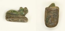 Scaraboid: Cat, Egypt, New Kingdom, Dynasty 18 (about 1550-1295 BCE). Creator: Unknown