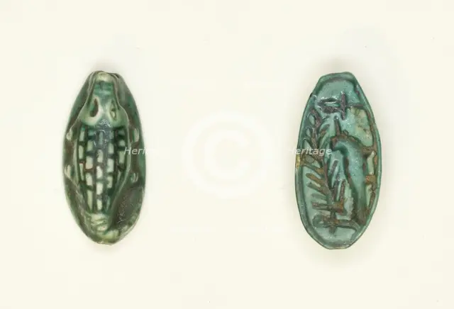 Scaraboid: Crocodile, Egypt, New Kingdom, Dynasties 18-20 (about 1550-1069 BCE). Creator: Unknown.