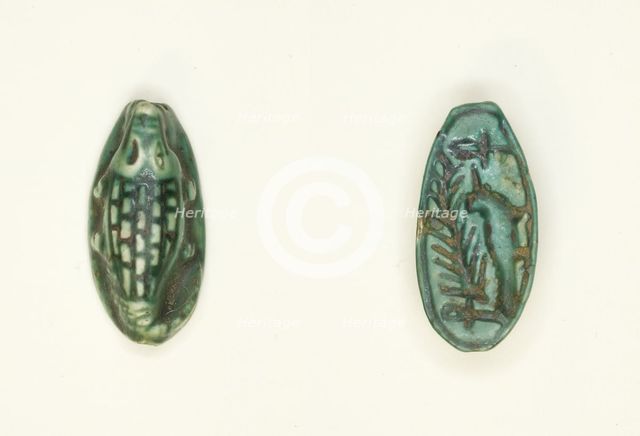 Scaraboid: Crocodile, Egypt, New Kingdom, Dynasties 18-20 (about 1550-1069 BCE). Creator: Unknown.