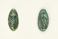 Scaraboid: Crocodile, Egypt, New Kingdom, Dynasties 18-20 (about 1550-1069 BCE). Creator: Unknown