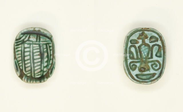 Scaraboid: Duck with Head lying on its Side, Egypt, New Kingdom, Dynasty 18 (about 1550-1295 BCE). Creator: Unknown.