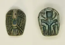 Scaraboid: Duck with Head Resting on Back, Egypt, New Kingdom, Dynasty 18 (about 1550-1295 BCE). Creator: Unknown
