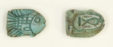 Scaraboid: Fish, Egypt, New Kingdom, Dynasties 18-19 (about 1550-1186 BCE). Creator: Unknown