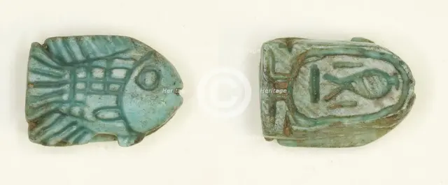 Scaraboid: Fish, Egypt, New Kingdom, Dynasties 18-19 (about 1550-1186 BCE). Creator: Unknown.