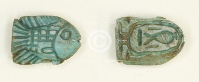 Scaraboid: Fish, Egypt, New Kingdom, Dynasties 18-19 (about 1550-1186 BCE). Creator: Unknown.