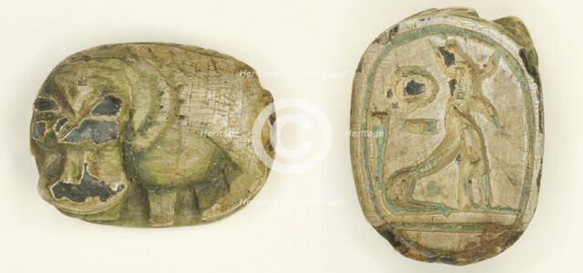 Scaraboid: Hippopotamus, Egypt, New Kingdom, Dynasties 19-20 (about 1295-1069 BCE). Creator: Unknown.