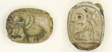 Scaraboid: Hippopotamus, Egypt, New Kingdom, Dynasties 19-20 (about 1295-1069 BCE). Creator: Unknown