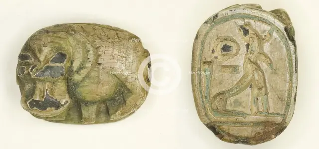 Scaraboid: Hippopotamus, Egypt, New Kingdom, Dynasties 19-20 (about 1295-1069 BCE). Creator: Unknown.