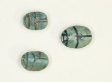 Scarabs with Inscriptions on Base, Egypt, Early Middle Kingdom-New Kingdom, Dynasties 11-20... Creator: Unknown