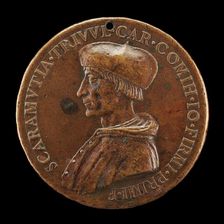 Scaramuccia di Gianfermo Trivulzio, died 1527, Bishop of Como 1508, Cardinal 1517 [obverse]. Creator: Unknown