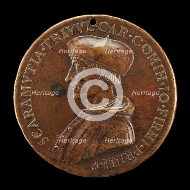 Scaramuccia di Gianfermo Trivulzio, died 1527, Bishop of Como 1508, Cardinal 1517 [obverse]. Creator: Unknown.