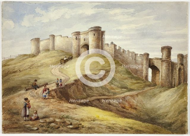 Scarborough Castle, 1854. Creator: Elizabeth Murray.