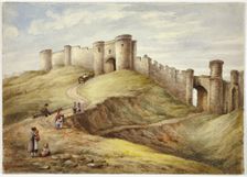 Scarborough Castle, 1854. Creator: Elizabeth Murray