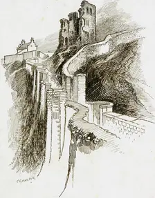 Scarborough Castle, North Yorkshire, 1892-1933. Artist: Charles George Harper