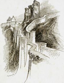 Scarborough Castle, North Yorkshire, 1892-1933. Artist: Charles George Harper