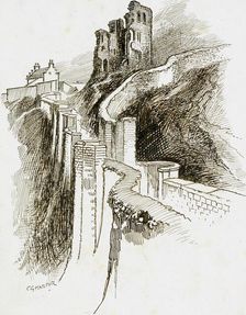 Scarborough Castle, North Yorkshire, 1892-1933. Artist: Charles George Harper