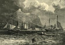 Scarborough Castle, from the Sea 1898. Creator: Unknown