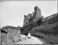 Scarborough Castle, Scarborough, North Yorkshire, 22 September 1897. Creator: London Midland and Scottish Railway