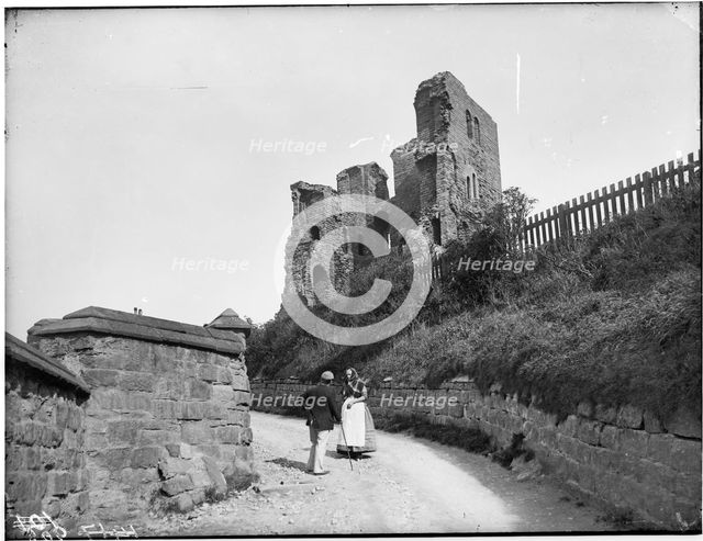 Scarborough Castle, Scarborough, North Yorkshire, 22 September 1897. Creator: London Midland and Scottish Railway.