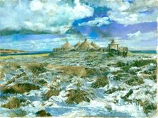 Scarborough Iron Age Settlement, c5th century BC, (c1990-2010). Artist: Ivan Lapper