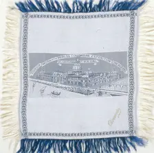 Scarf Commemorating the World's Columbian Exposition, Chicago, 1893. Creator: Unknown