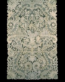 Scarf, Belgium, 1865/1900 (based on design from 1720/30). Creator: Unknown